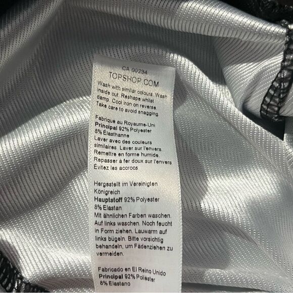 Topshop Purple and Black Tie-Die Flared  Leg Mid-Rise Leggings Size 4 Petite - Picture 12 of 15